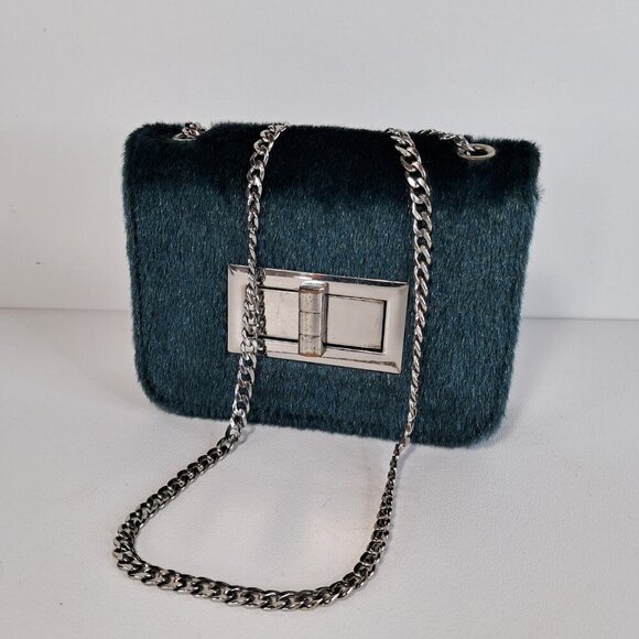 Free People Prospect Vegan Green Crossbody Bag Chain Strap - Picture 2 of 16